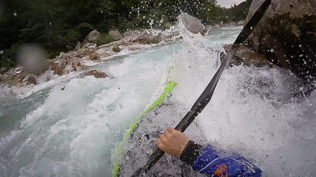 Kajakken Soça Slovenië